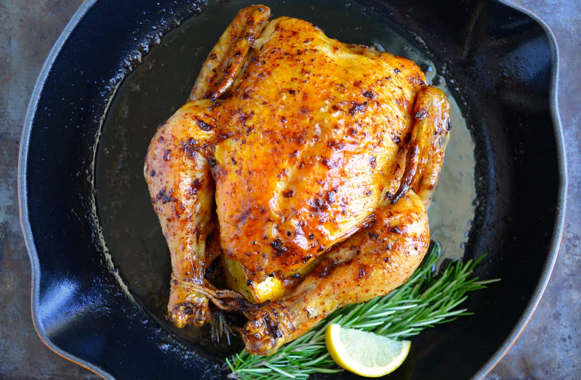 Simple Roast Chicken with Garlic and Lemon | Just a Taste