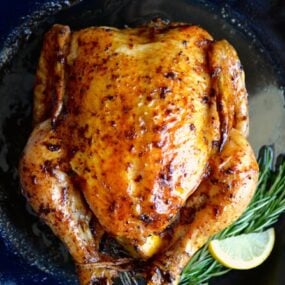 Simple Roast Chicken with Garlic and Lemon Recipe