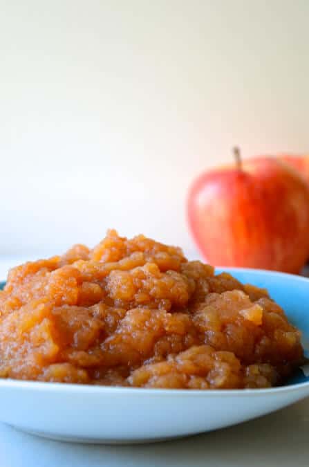 Slow Cooker Applesauce Recipe from justataste.com