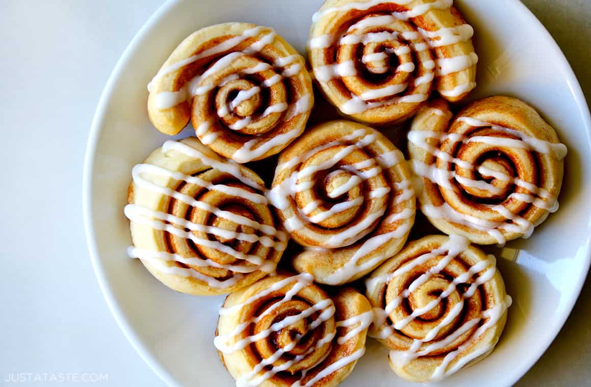 Pizza Dough Cinnamon Rolls Just a Taste