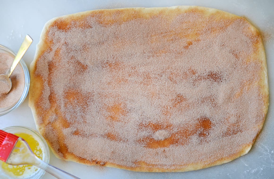 Pizza Dough Cinnamon Rolls Just a Taste