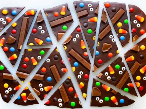 halloween candy bark just