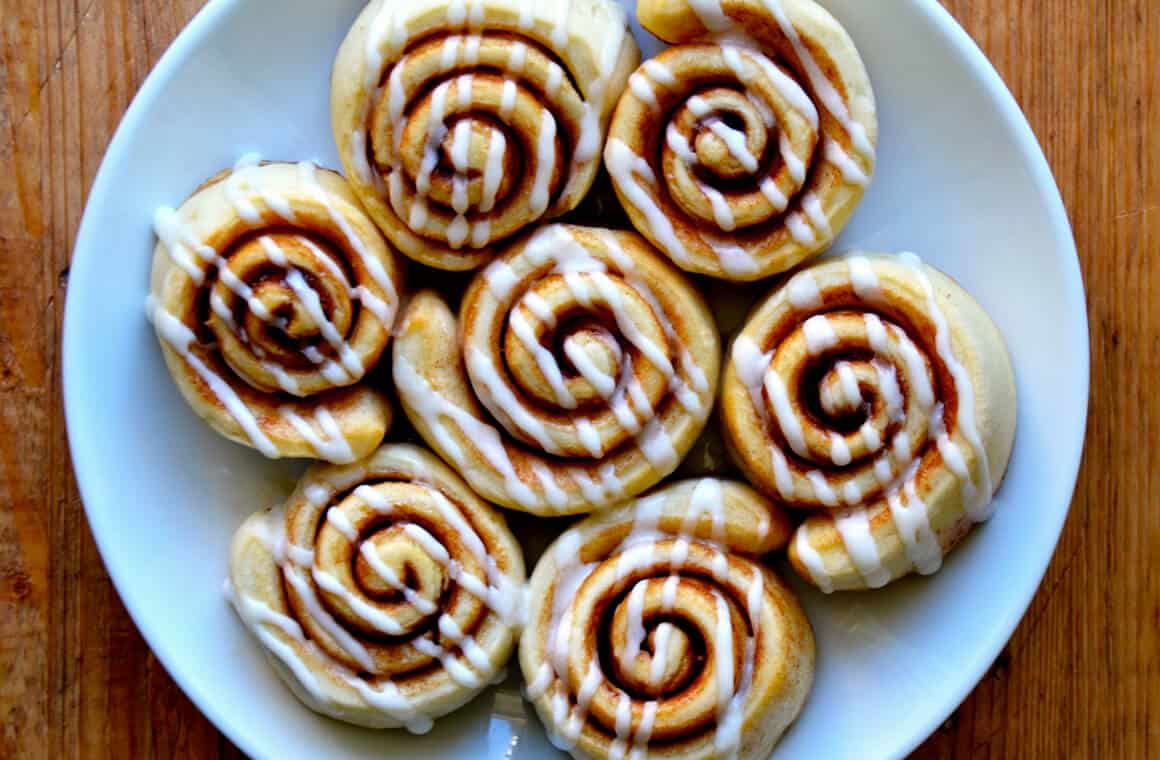 Pizza Dough Cinnamon Rolls - Just a Taste