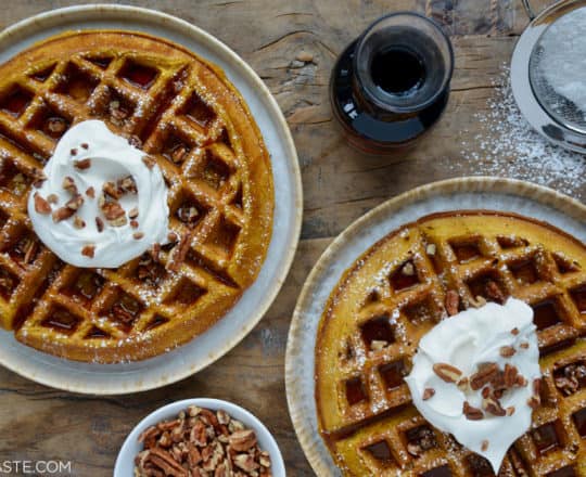 Pumpkin Spice Waffles