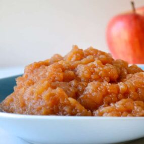 Slow Cooker Applesauce Recipe from justataste.com