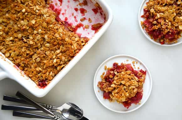 Leftover Cranberry Sauce and Apple Crisp Recipe from justataste.com