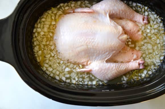 Slow Cooker Chicken Noodle Soup Recipe from justataste.com