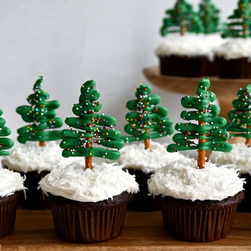 Chocolate Halloween Cupcakes with Cream Cheese Frosting