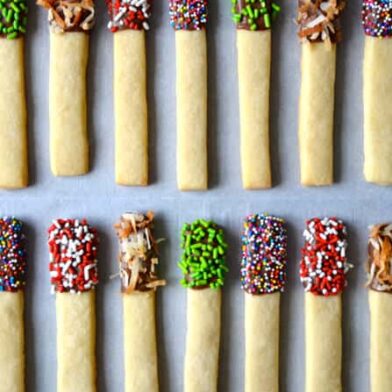 Sprinkle Sugar Cookie Sticks Recipe on justataste.com