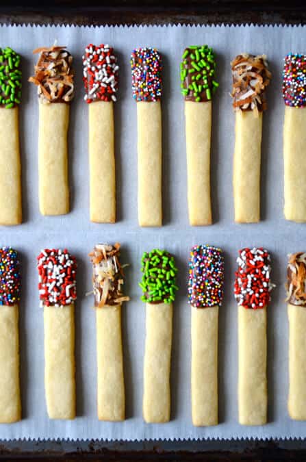 Sprinkle Sugar Cookie Sticks Recipe on justataste.com