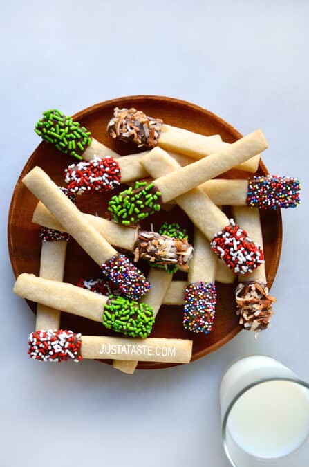 Sprinkle Sugar Cookie Sticks Recipe on justataste.com