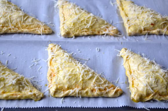 Cheesy Chicken Pizza Pockets Just A Taste