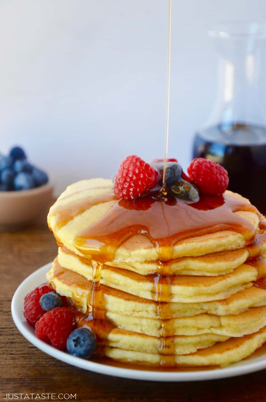 Fluffy Ricotta Pancakes Just a Taste
