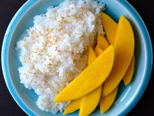 Thai Coconut Sticky Rice With Mango Just A Taste
