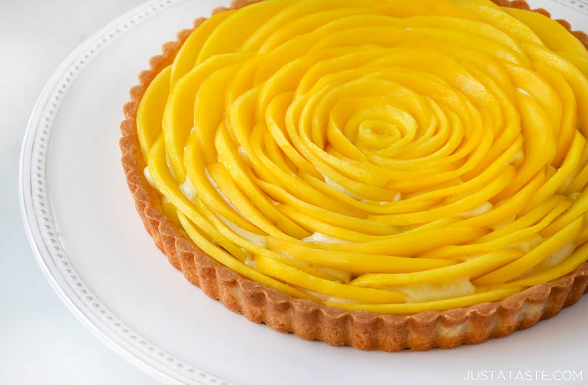 Mango Tart with Vanilla Bean Pastry Cream Just a Taste