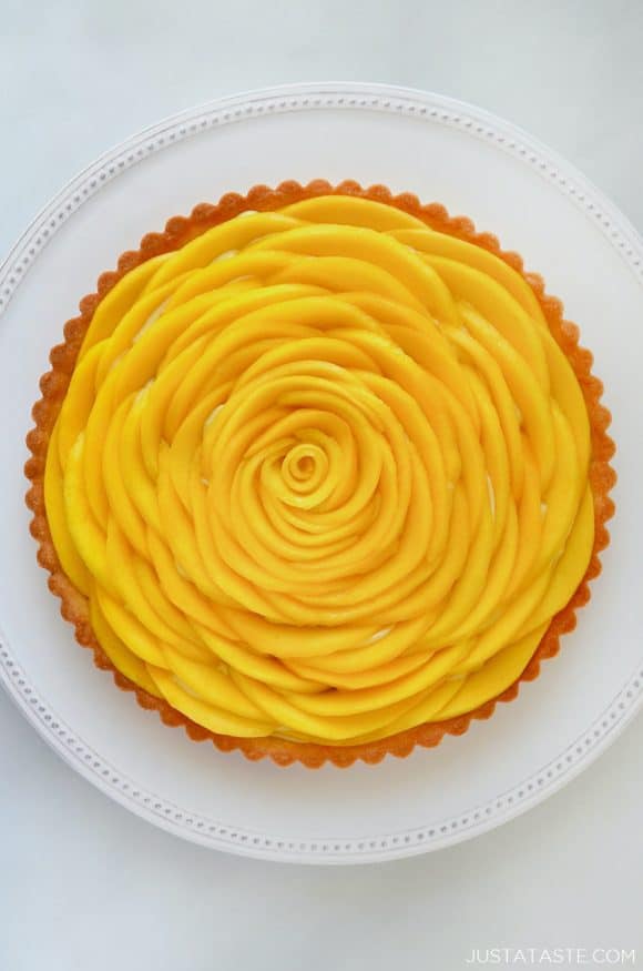 Mango Tart with Vanilla Bean Pastry Cream -Mango Dessert Recipes