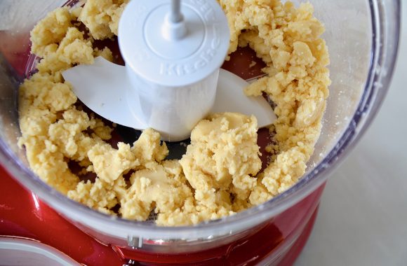 Dough in food processor