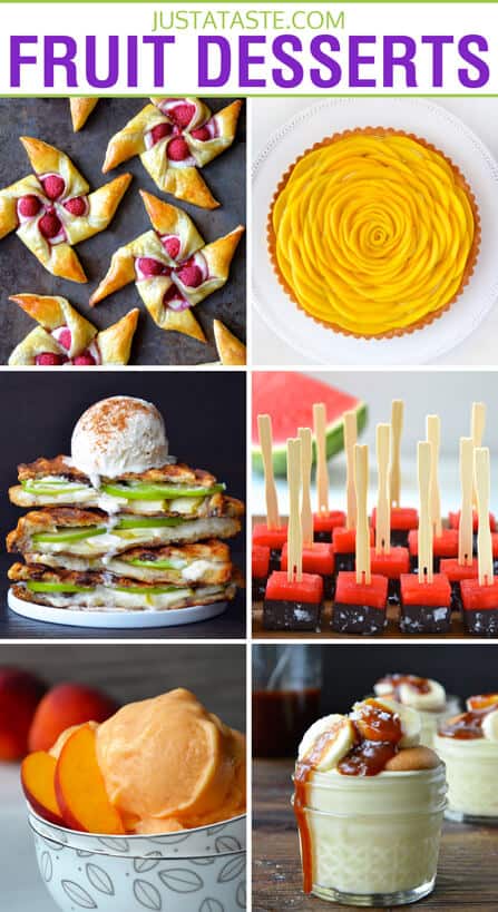 Easy Fruit Dessert Recipes on justataste.com