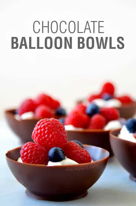 Video: Chocolate Balloon Bowls on justataste.com