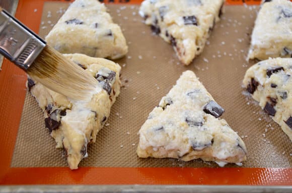 Chocolate Chunk Scones recipe on justataste.com