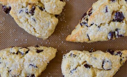 Chocolate Chunk Scones recipe on justataste.com