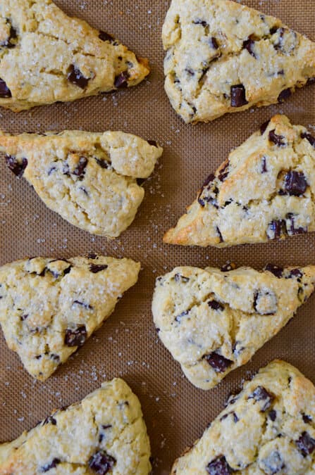 Chocolate Chunk Scones recipe on justataste.com