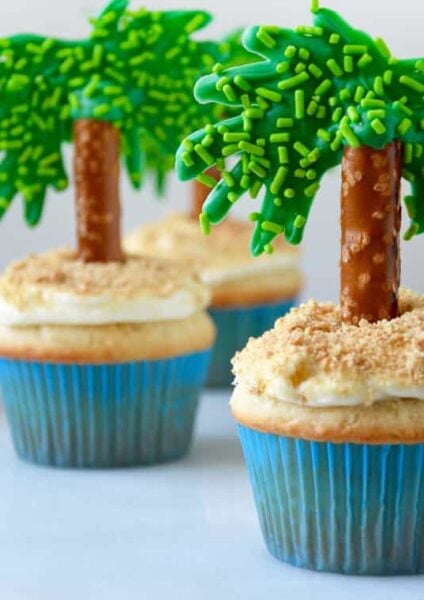 Coconut Cupcakes with Cream Cheese Frosting Recipe on justataste.com