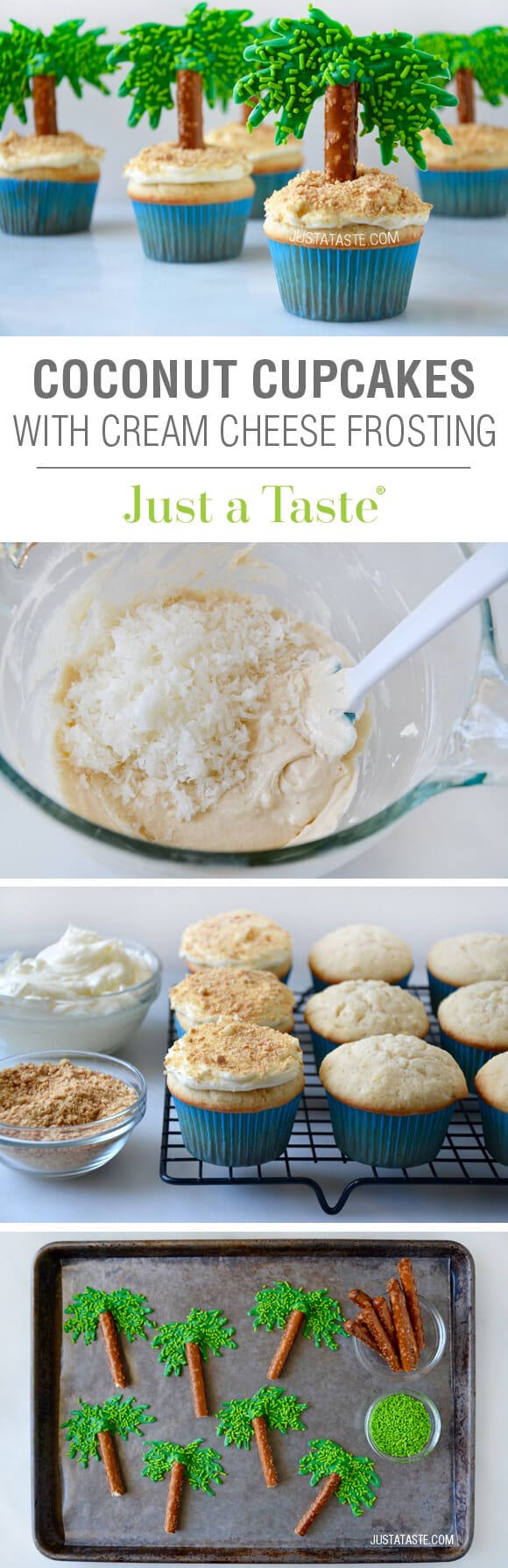 Coconut Cupcakes with Cream Cheese Frosting Recipe