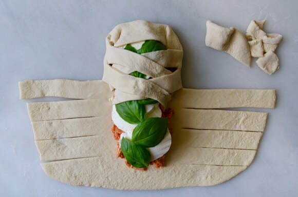 Easy Cheesy Chicken Stromboli recipe from justataste.com