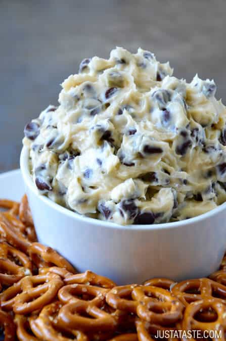 Chocolate Chip Cookie Dough Dip (or Cheeseball)