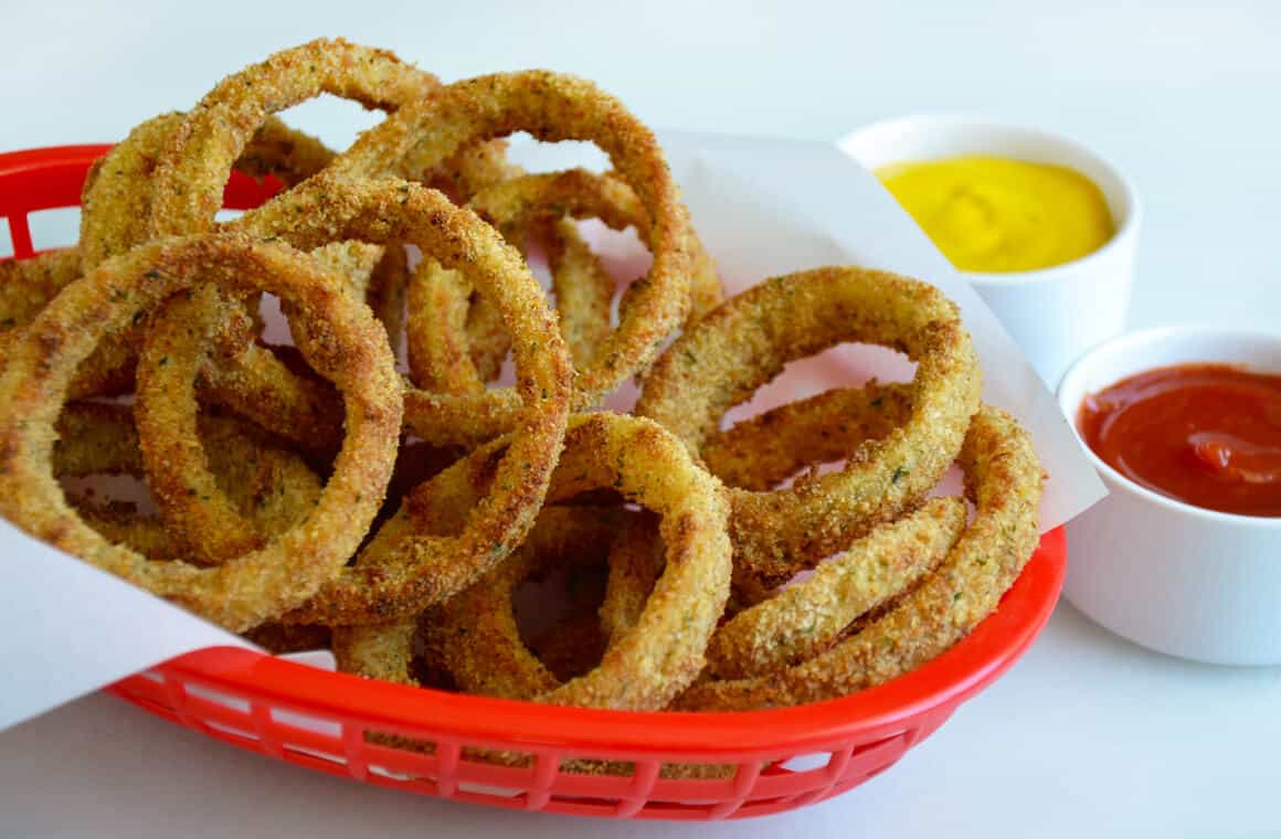 Crispy Baked Onion Rings | Just a Taste