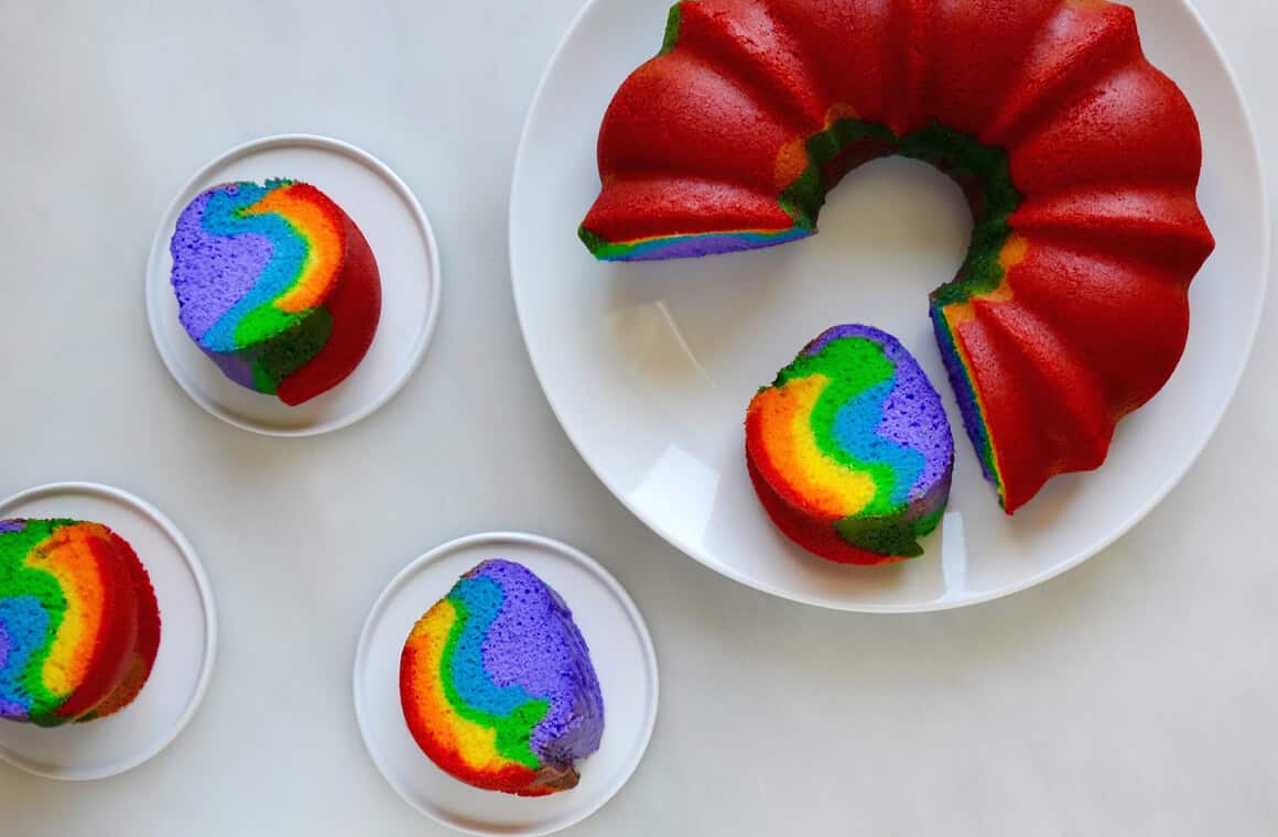 Rainbow Marble Cupcake Recipe