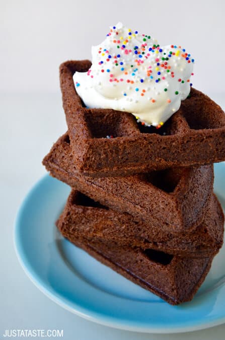 5-Minute Brownie Waffles Recipe