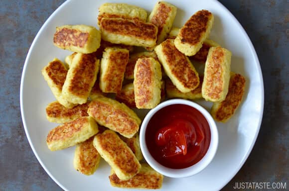 5-Ingredient Baked Cauliflower Tots Recipe