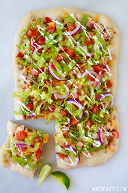 Cheesy Chicken Taco Pizza Recipe