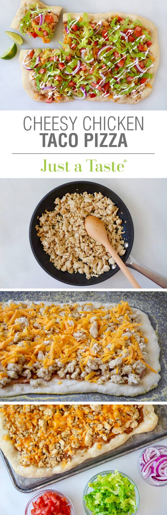 Cheesy Chicken Taco Pizza Recipe