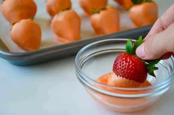 Chocolate Mousse with Strawberry "Carrots" Recipe