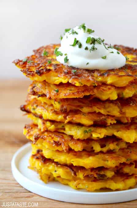 5-Ingredient Butternut Squash Fritters Just a Taste 5-Ingredient Butternut Squash Fritters Just a Taste