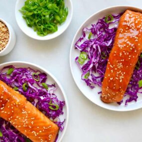 Baked Salmon with Honey-Garlic Glaze Recipe