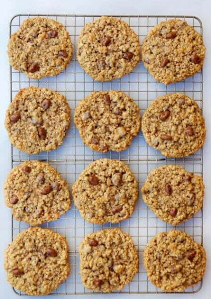 Oatmeal Chocolate-Covered Raisin Cookies Recipe
