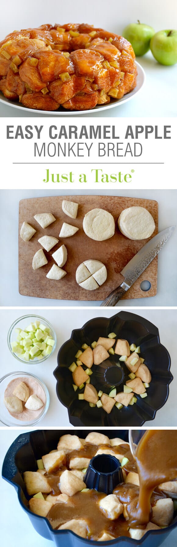 Easy Caramel Apple Monkey Bread Recipe