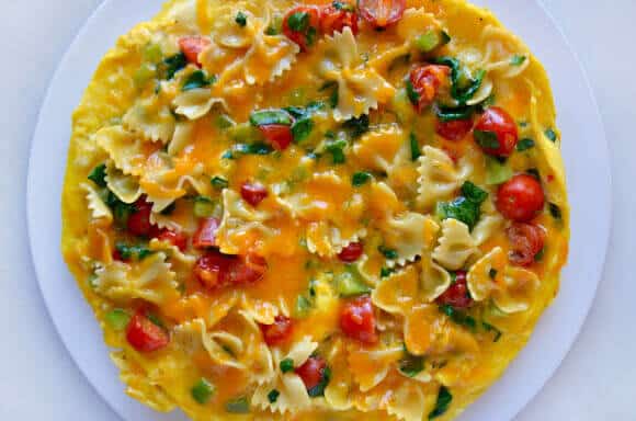 Leftover Pasta Frittata Recipe