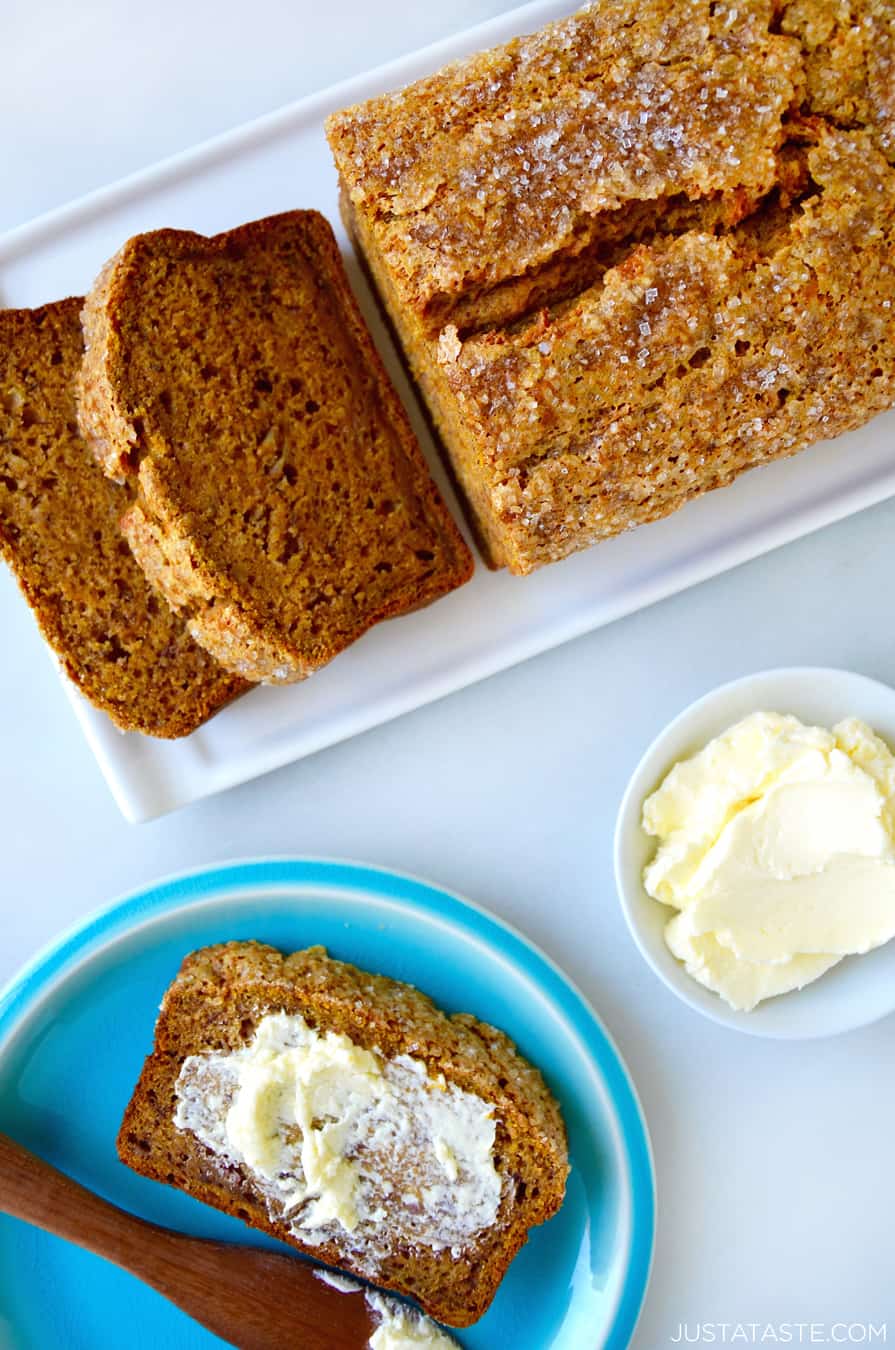 Pumpkin Banana Bread Just a Taste