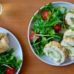 Cheesy Chicken Roulades with Pesto Recipe