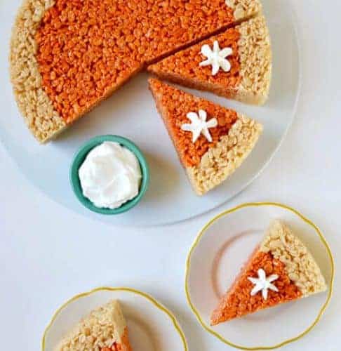 Pumpkin Pie Rice Krispie Treats Recipe