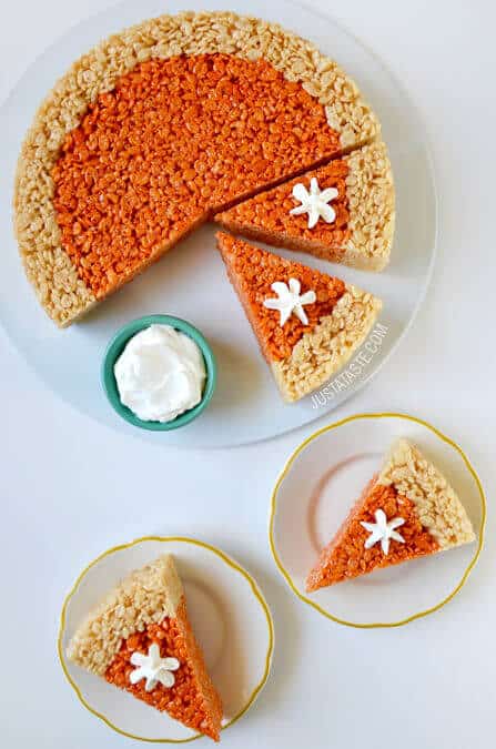 Pumpkin Pie Rice Krispie Treats Recipe