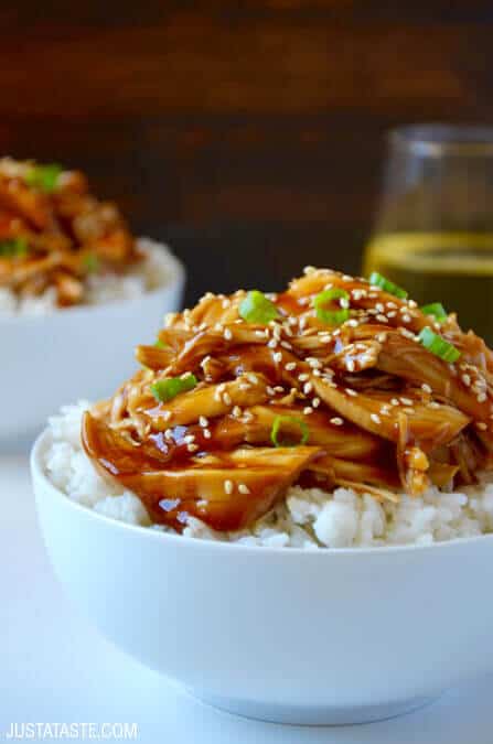 Slow Cooker Pulled Chicken Teriyaki Recipe