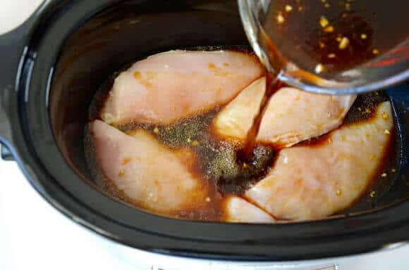 Slow Cooker Pulled Chicken Teriyaki Recipe