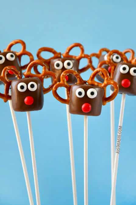 Chocolate Reindeer Marshmallow Pops Recipe