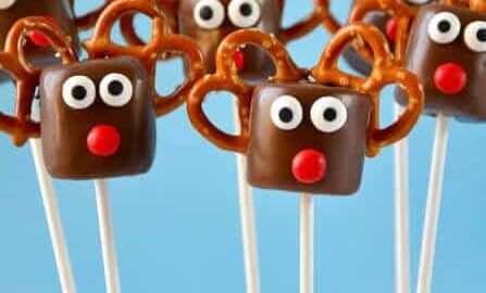 Chocolate Reindeer Marshmallow Pops Recipe